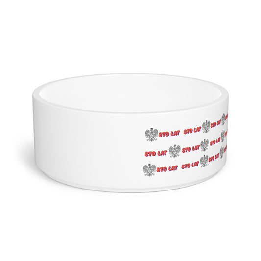 Pet Bowl - Sto Lat Polish Eagle Design