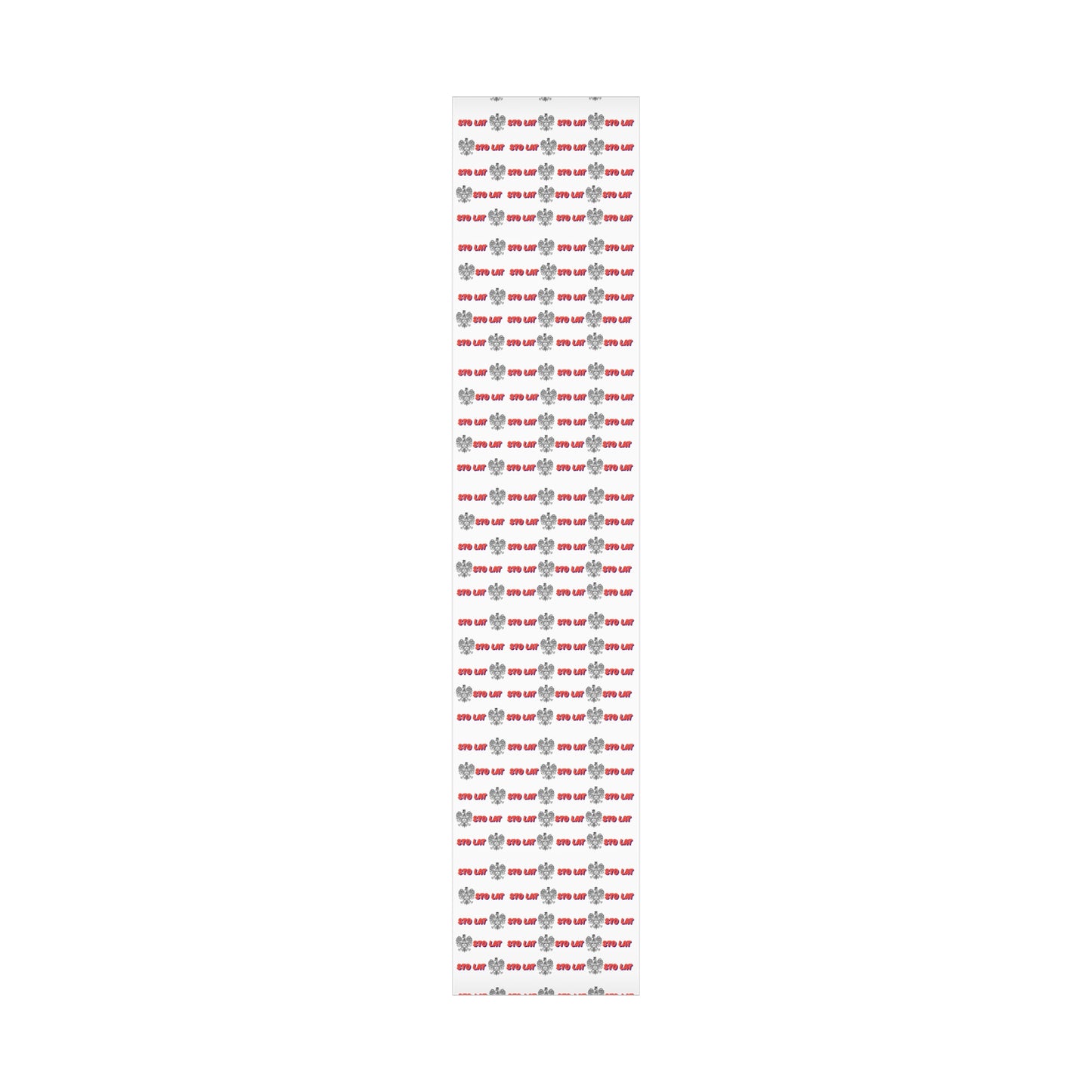 Sto Lat Gift Wrap, Polish Eagle Design, Unique Wrapping Paper for Holidays, Birthdays, Weddings, Celebrations