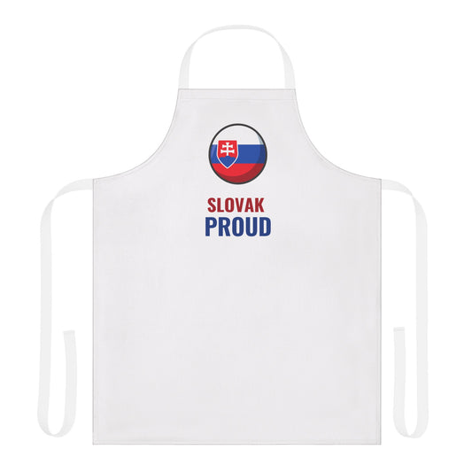 Slovak Proud Apron with 5-Color Straps - Perfect for Cooking and BBQ Celebrations