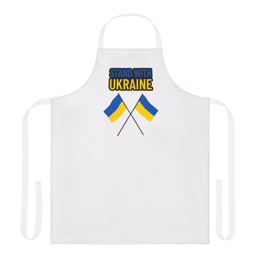 Stand With Ukraine Apron - 5-Color Straps Cooking Apron for Support and Awareness