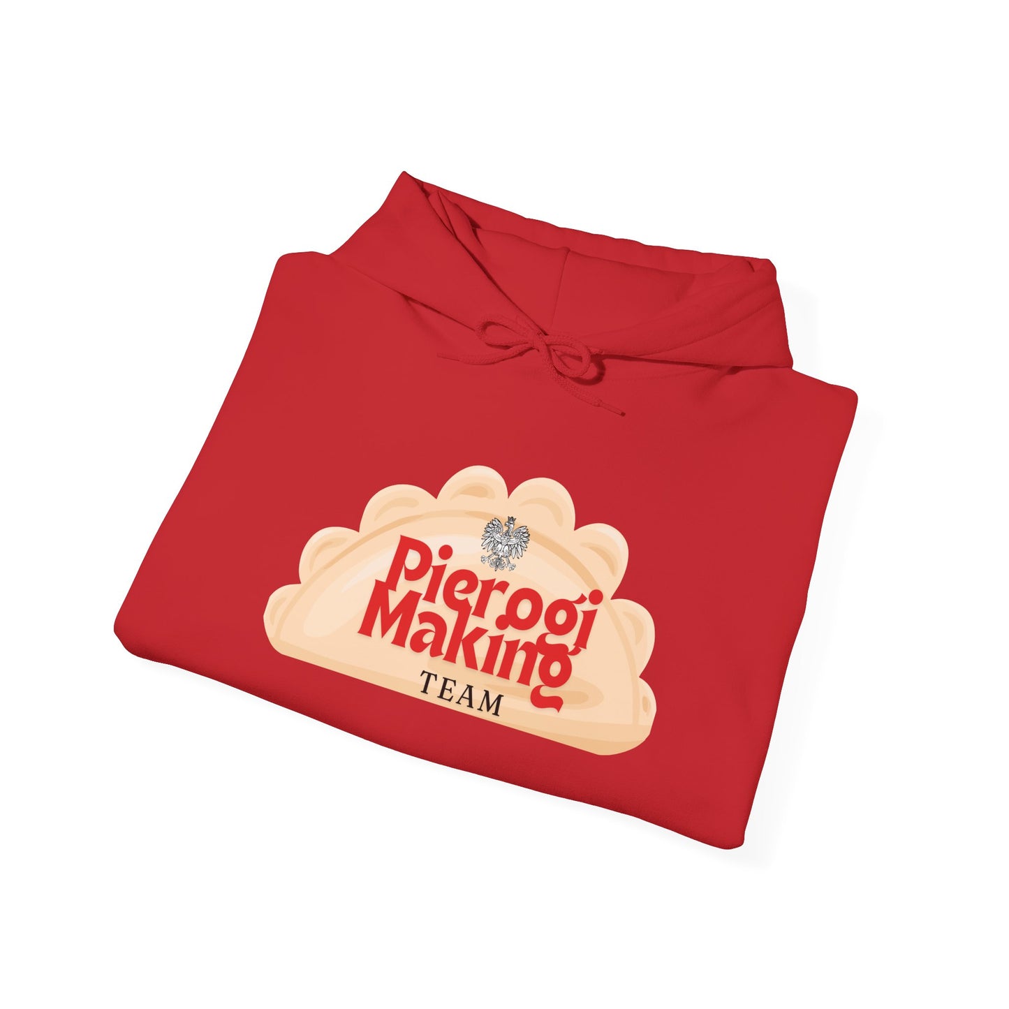 Pierogi Making Team Hoodie | Pierogi Logo Hooded Sweatshirt Polish Eagle