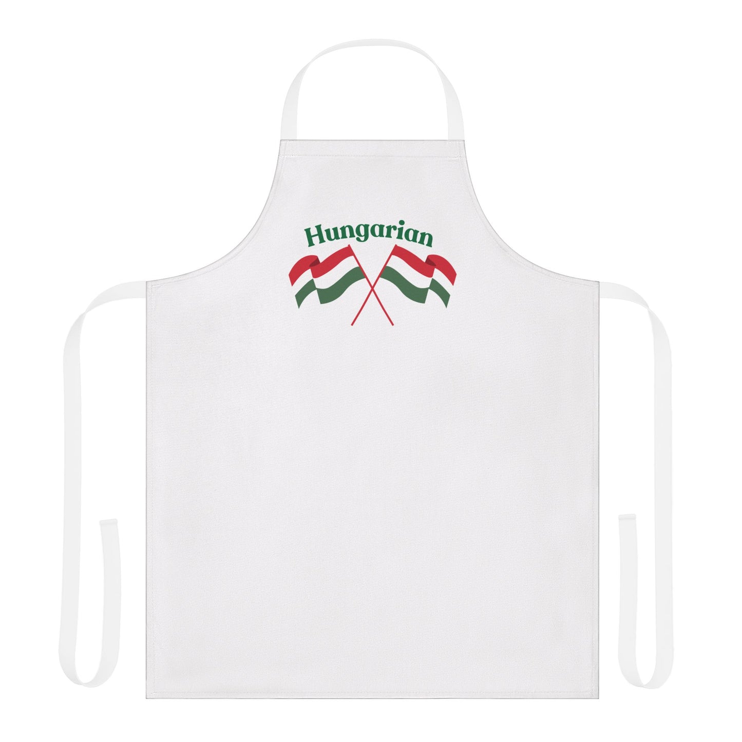 Hungarian Themed Apron with 5-Color Straps - Perfect for Cooking and Celebration