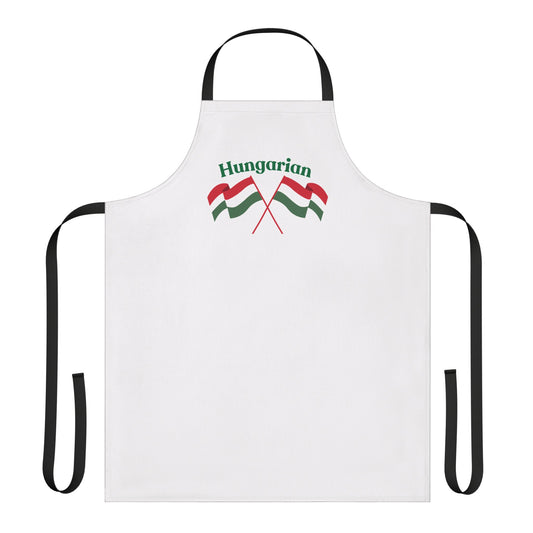 Hungarian Themed Apron with 5-Color Straps - Perfect for Cooking and Celebration