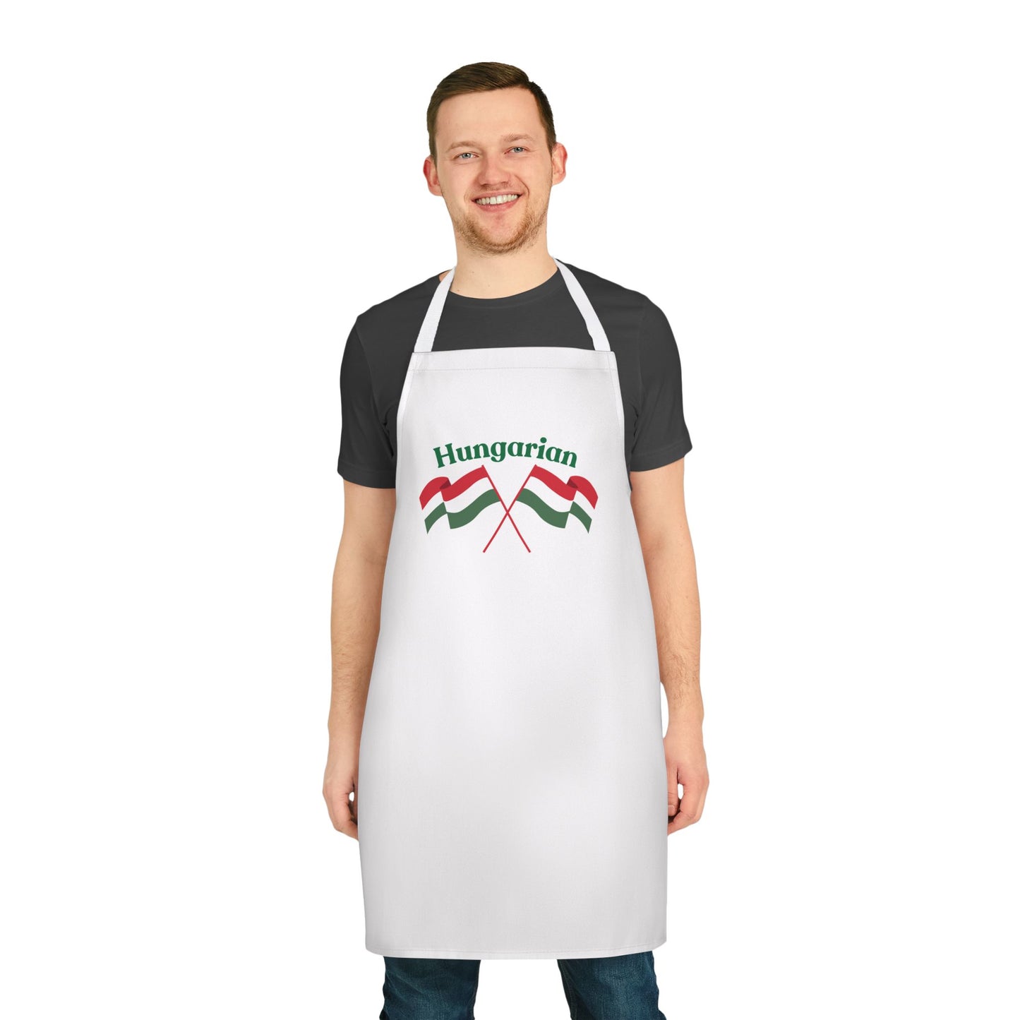 Hungarian Themed Apron with 5-Color Straps - Perfect for Cooking and Celebration