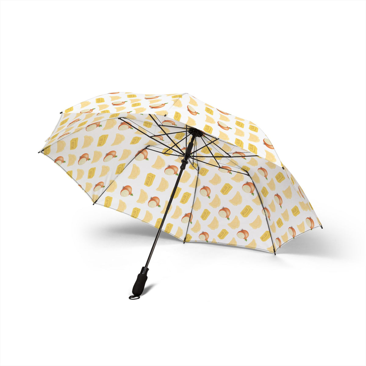 Semi-Automatic Foldable Umbrella Pierogi Onions and Butter Theme