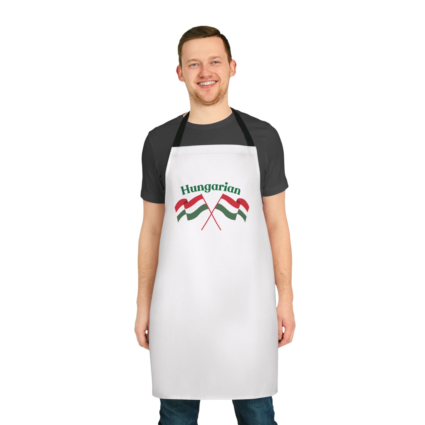 Hungarian Themed Apron with 5-Color Straps - Perfect for Cooking and Celebration