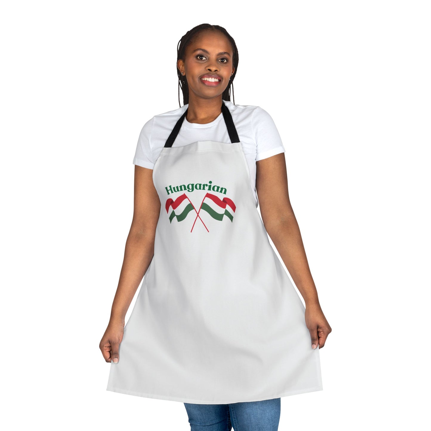 Hungarian Themed Apron with 5-Color Straps - Perfect for Cooking and Celebration