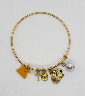 Butter Lamb Easter Gold Bracelet