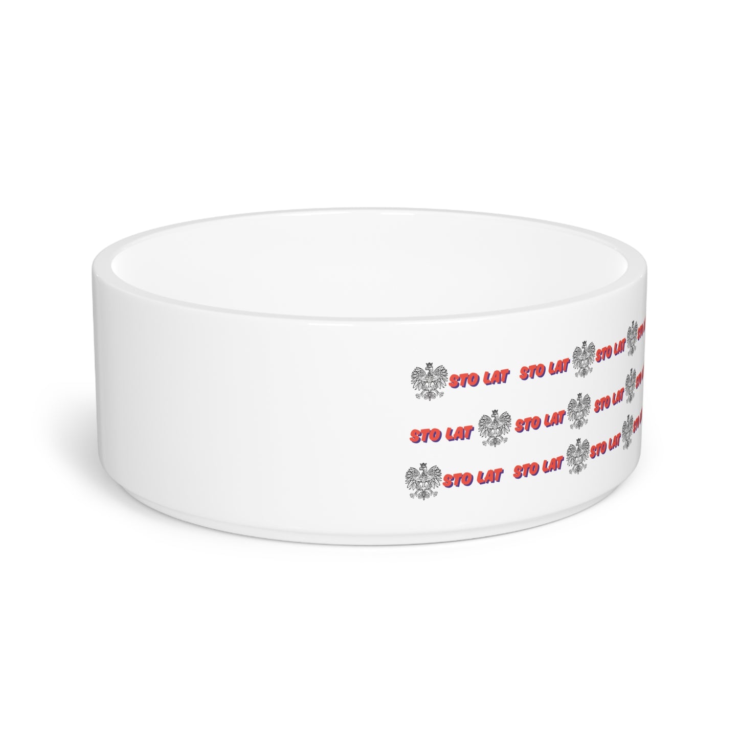 Pet Bowl - Sto Lat Polish Eagle Design