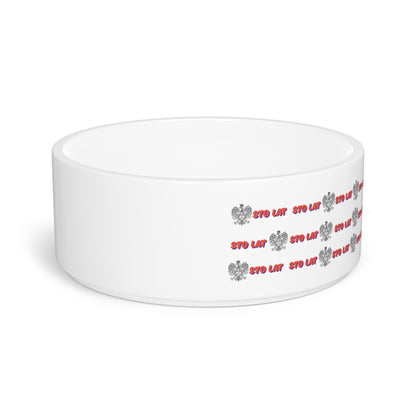 Pet Bowl - Sto Lat Polish Eagle Design
