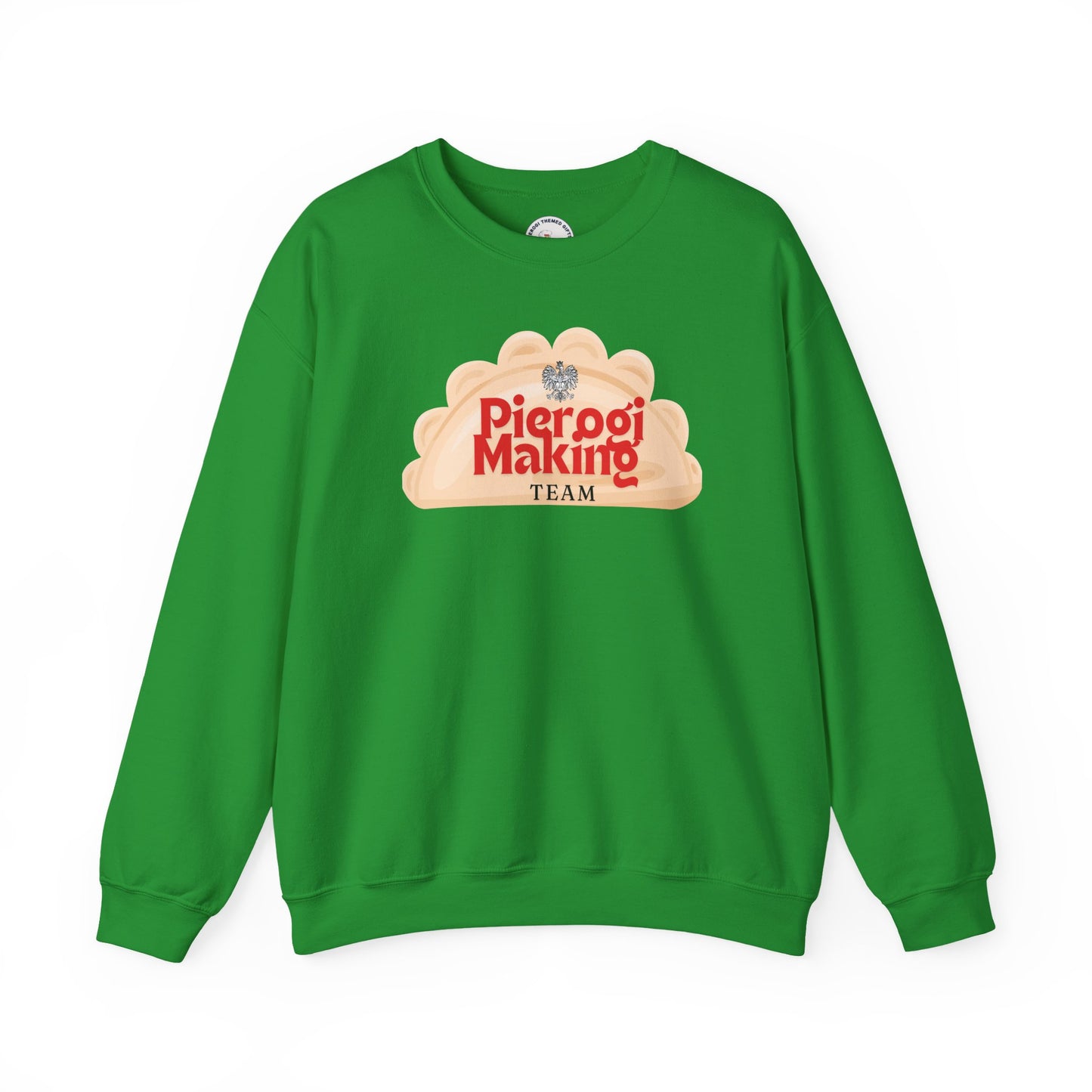Pierogi Making Team Crewneck Sweatshirt | Polish Pierogi Design With Polish Eagle