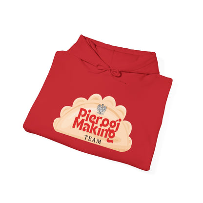 Pierogi Making Team Hoodie | Pierogi Logo Hooded Sweatshirt Polish Eagle