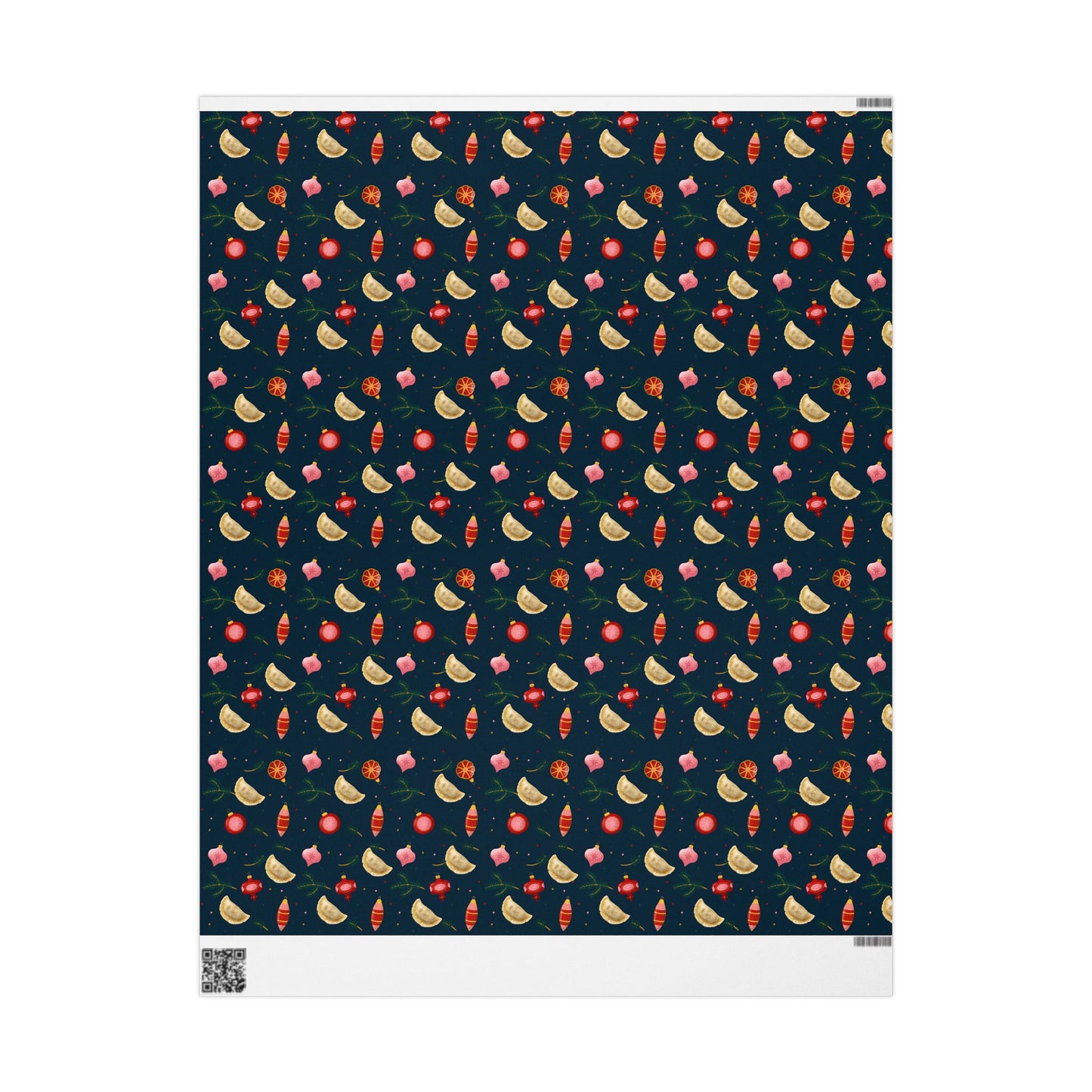 Pierogi Christmas Festive Wrapping Paper, Creative Gift Wrap, Holiday Wrap,  Decorative Paper for All Occasions, Unique Gift Presentation