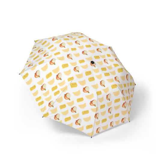 Semi-Automatic Foldable Umbrella Pierogi Onions and Butter Theme