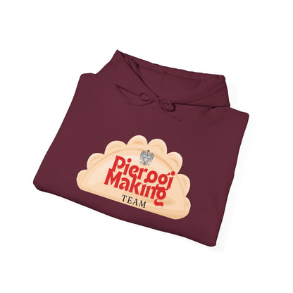Pierogi Making Team Hoodie | Pierogi Logo Hooded Sweatshirt Polish Eagle