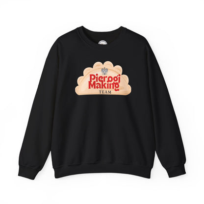 Pierogi Making Team Crewneck Sweatshirt | Polish Pierogi Design With Polish Eagle