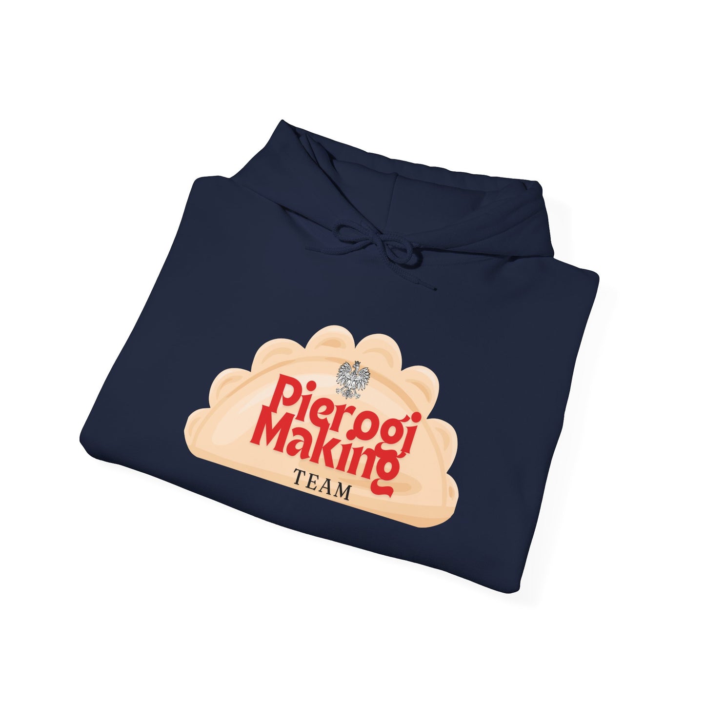 Pierogi Making Team Hoodie | Pierogi Logo Hooded Sweatshirt Polish Eagle