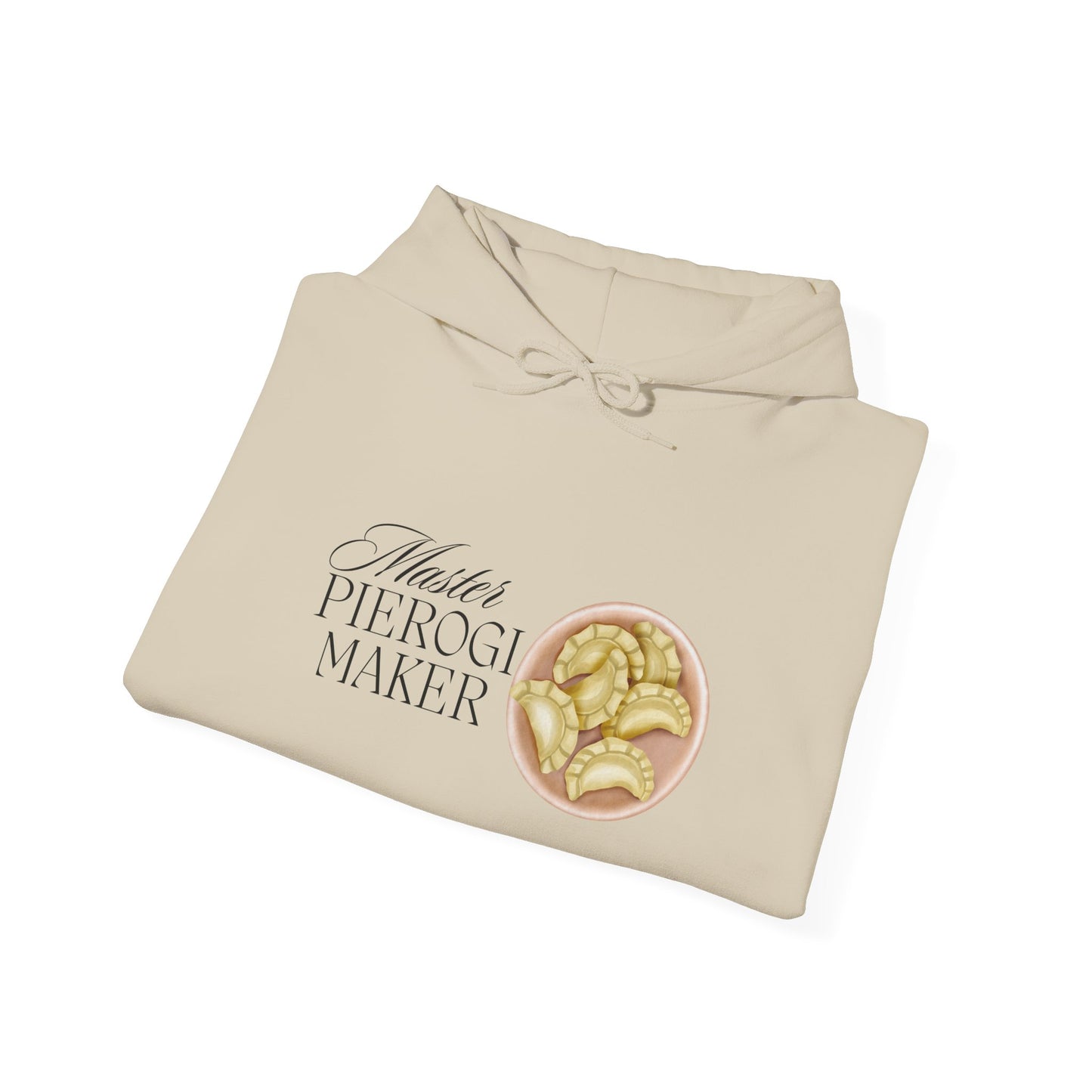 Master Pierogi Maker Hoodie | Polish Dumpling Illustration, Comfort Food Design