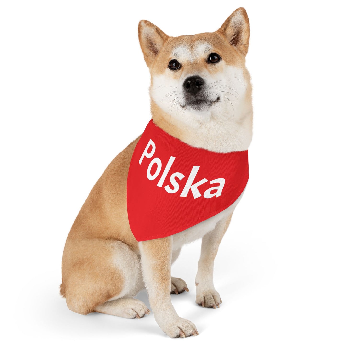 Polska Red Pet Bandana Collar – Polish Pride Dog & Cat Accessory