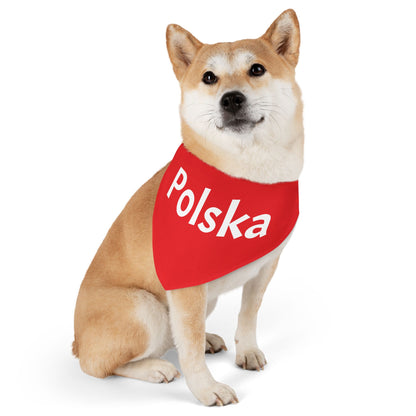 Polska Red Pet Bandana Collar – Polish Pride Dog & Cat Accessory