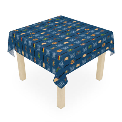 Germany Winter Wishes Pattern Tablecloth —  Kitchen Dining Decor