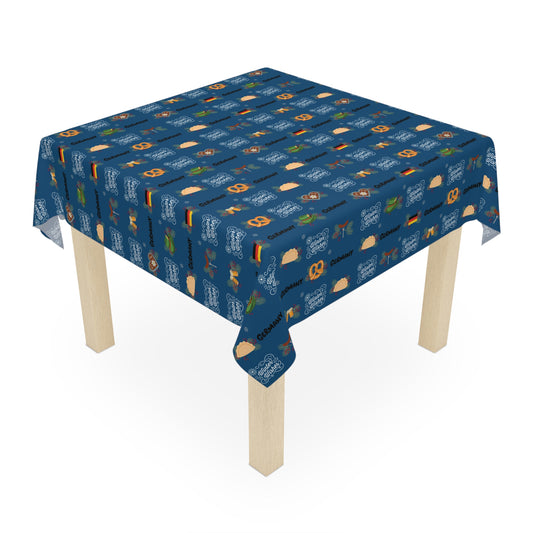 Germany Winter Wishes Pattern Tablecloth —  Kitchen Dining Decor