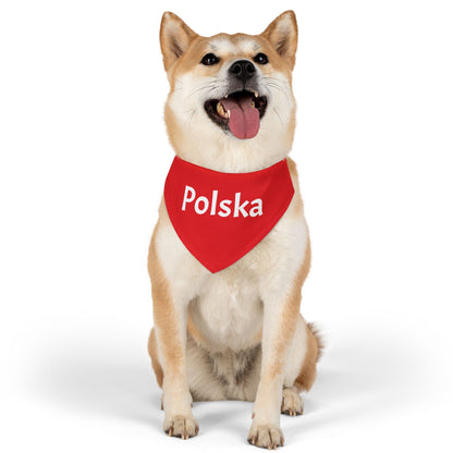 Polska Red Pet Bandana Collar – Polish Pride Dog & Cat Accessory