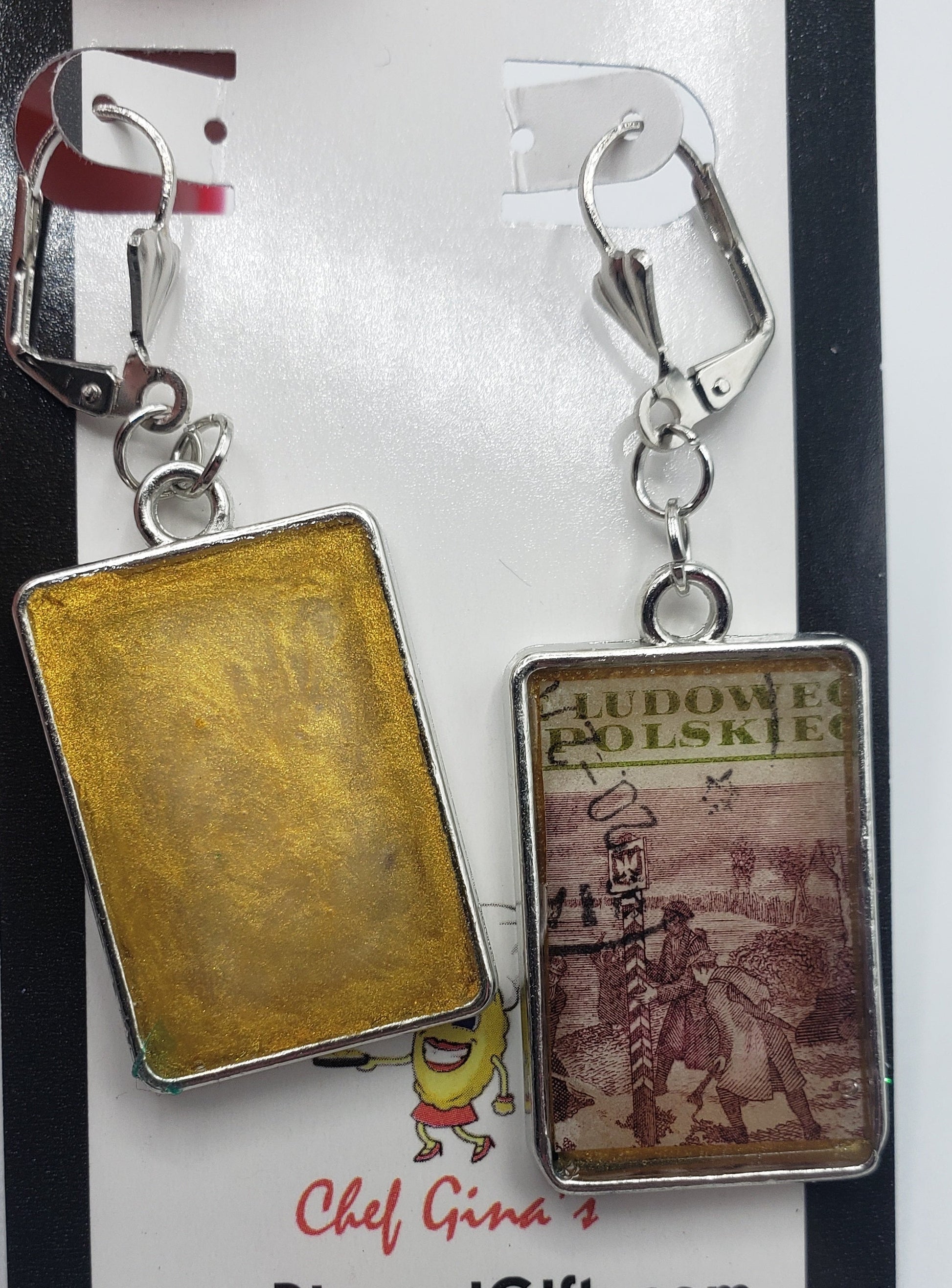 back side of earrings