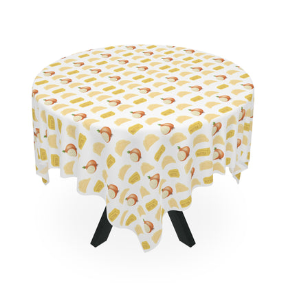 Pierogi Butter and Onions Pattern Tablecloth —  Kitchen Dining Decor