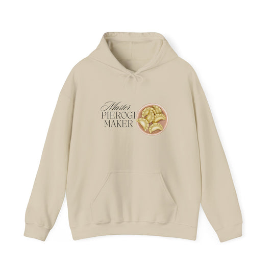 Master Pierogi Maker Hoodie | Polish Dumpling Illustration, Comfort Food Design