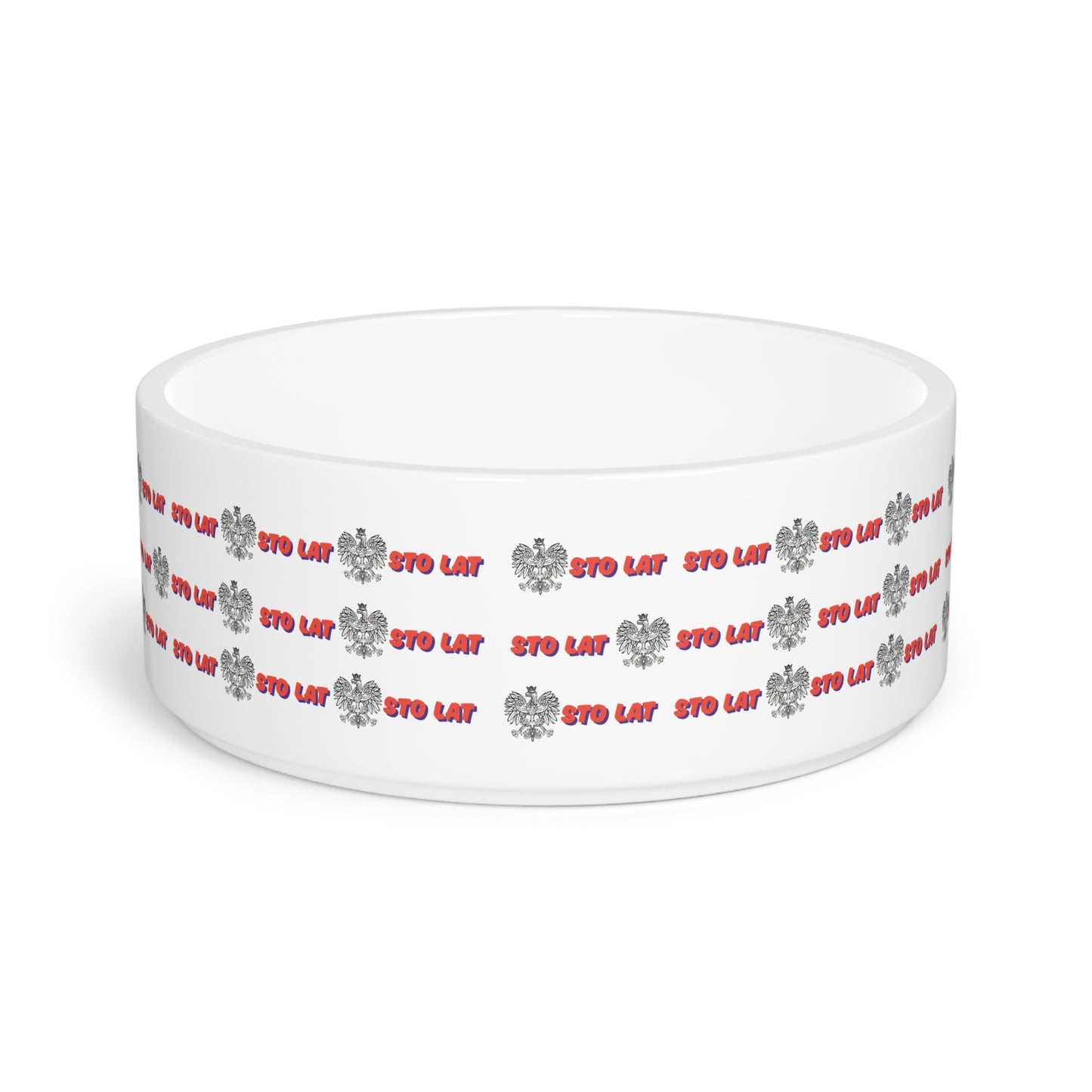 Pet Bowl - Sto Lat Polish Eagle Design