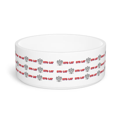 Pet Bowl - Sto Lat Polish Eagle Design