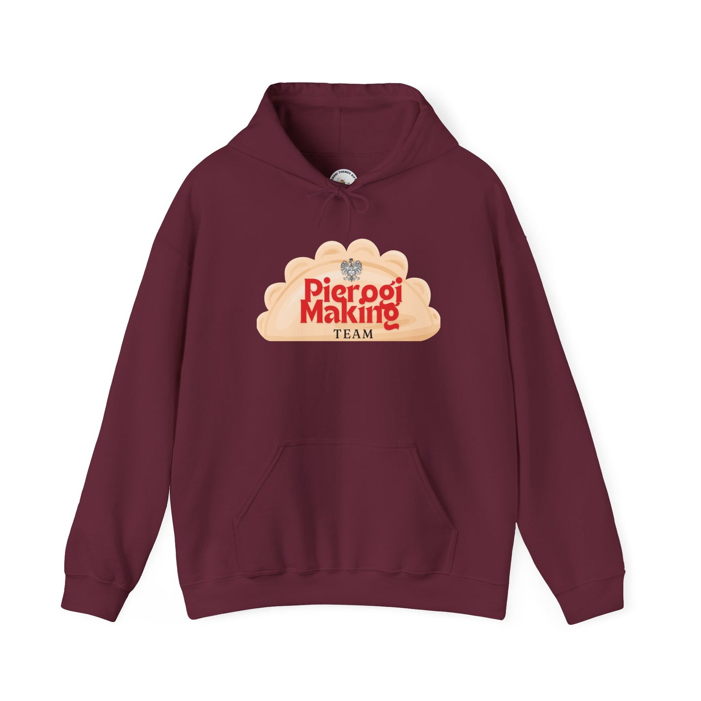 Pierogi Making Team Hoodie | Pierogi Logo Hooded Sweatshirt Polish Eagle