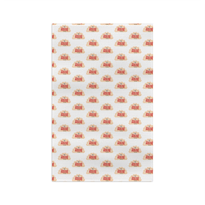 Pierogi Making Team Microfiber Tea Towel | Repeat Pattern with Polish Eagle