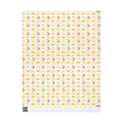 Pierogi, Onions and Butter Wrapping Paper, Creative Gift Wrap, Holiday Wrap, Birthday Wrapping, Decorative Paper for All Occasions, Unique Gift Presentation