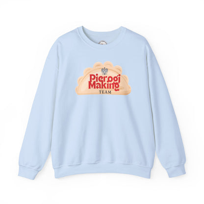 Pierogi Making Team Crewneck Sweatshirt | Polish Pierogi Design With Polish Eagle