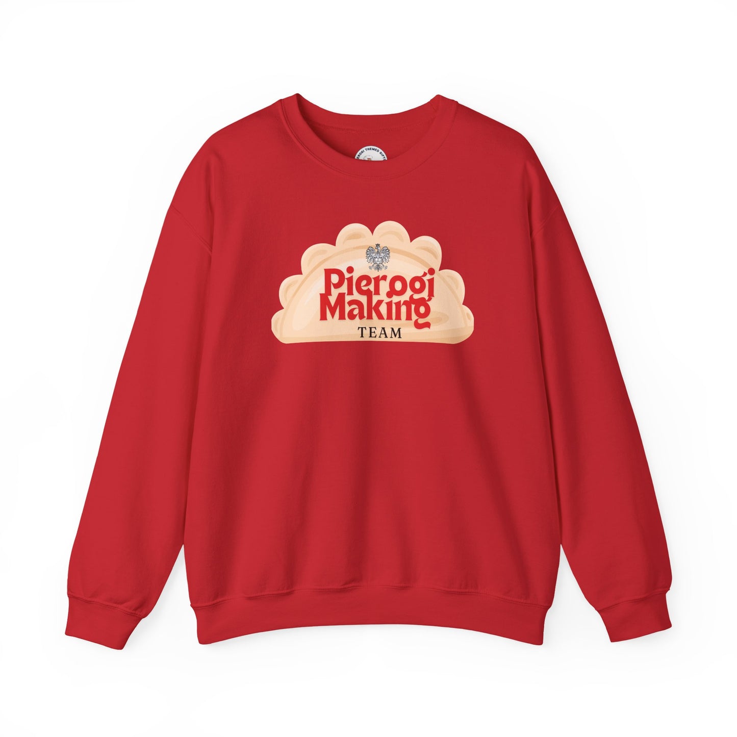 Pierogi Making Team Crewneck Sweatshirt | Polish Pierogi Design With Polish Eagle