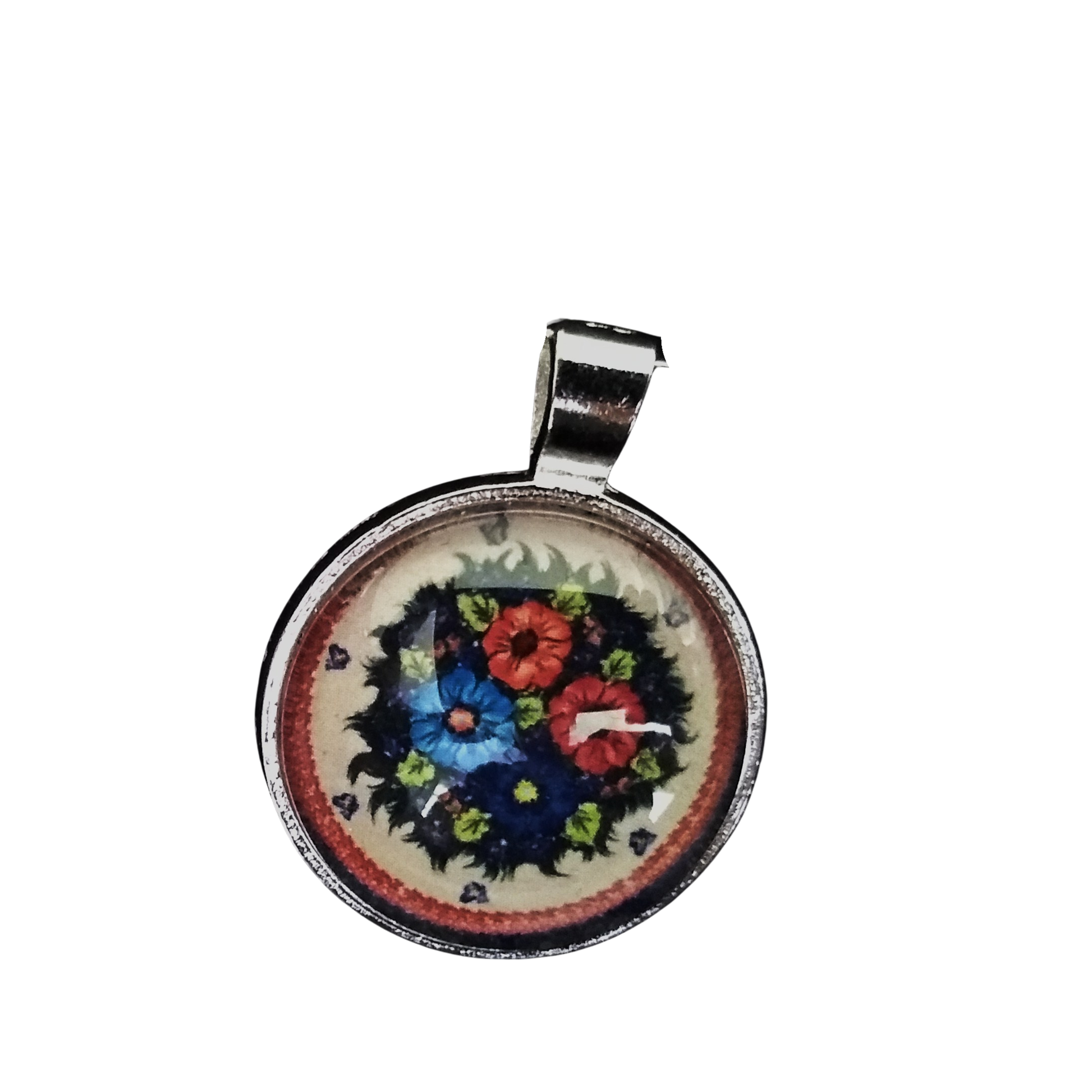 #60 Polish Pottery Jewelry Necklace Pendant