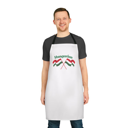 Hungarian Themed Apron with 5-Color Straps - Perfect for Cooking and Celebration