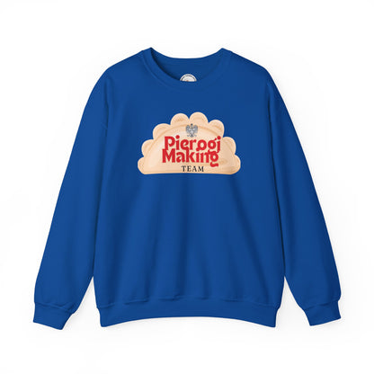 Pierogi Making Team Crewneck Sweatshirt | Polish Pierogi Design With Polish Eagle