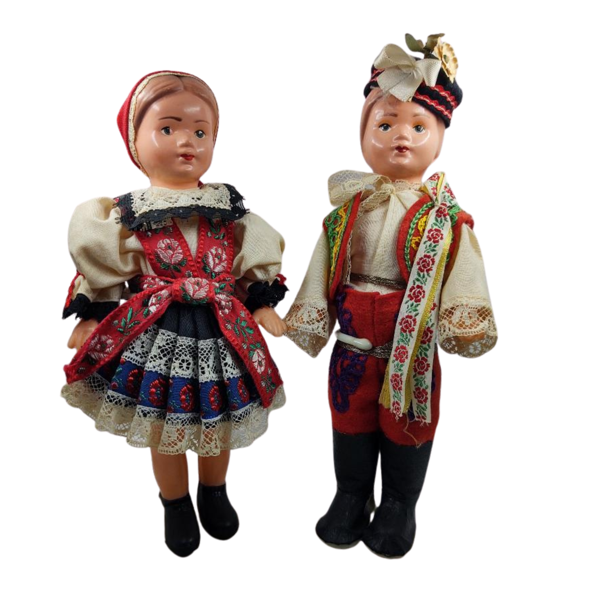European Folk Dolls Vintage Polish Krakow Region
