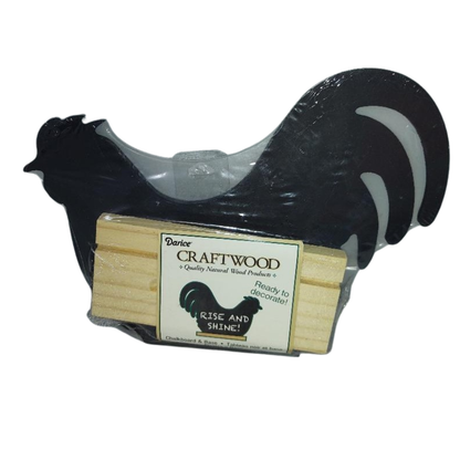 Rooster Chalkboard Craftwood Natural Wood Product by Darice with packagingdesign_31