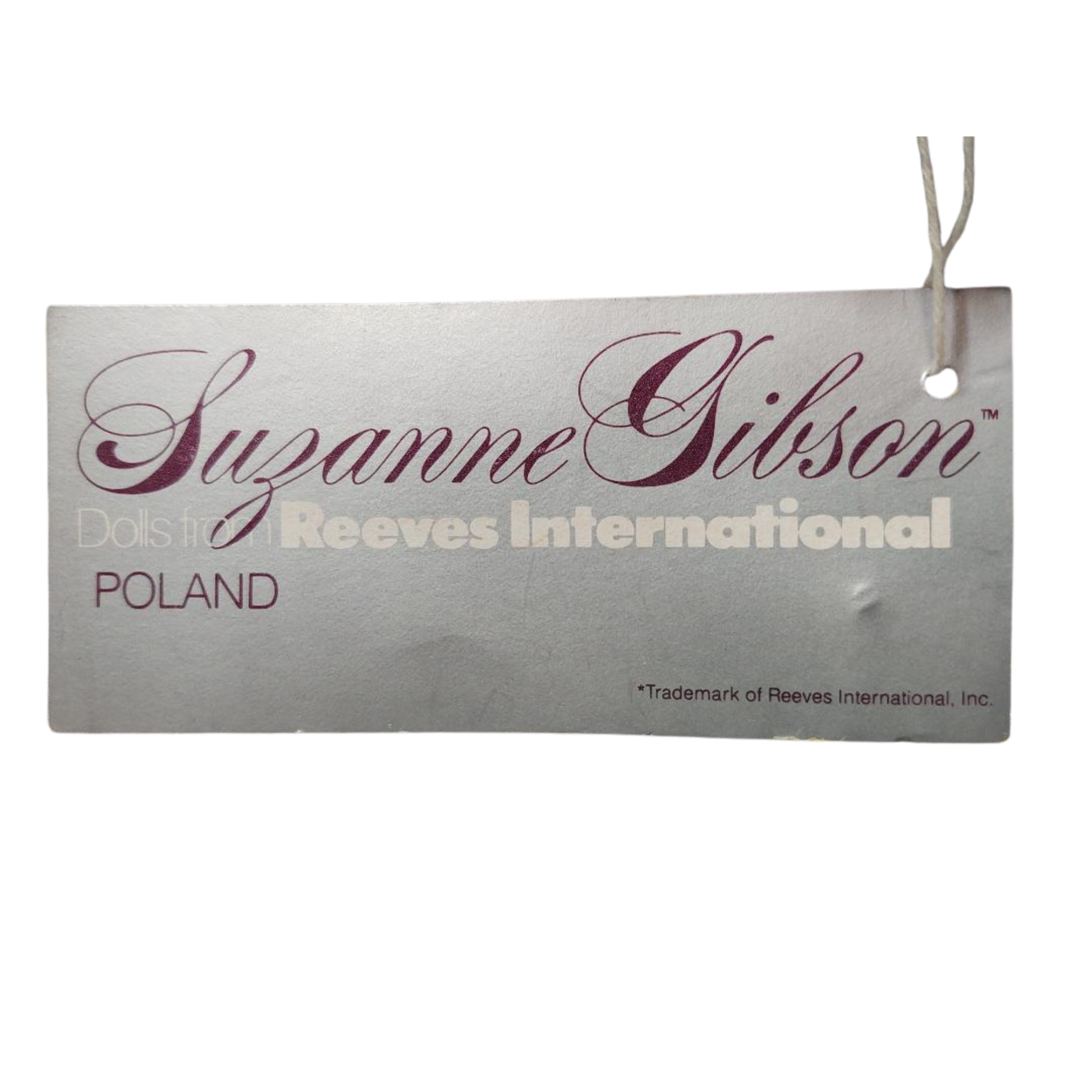 Suzanne Gibson Poland doll tag