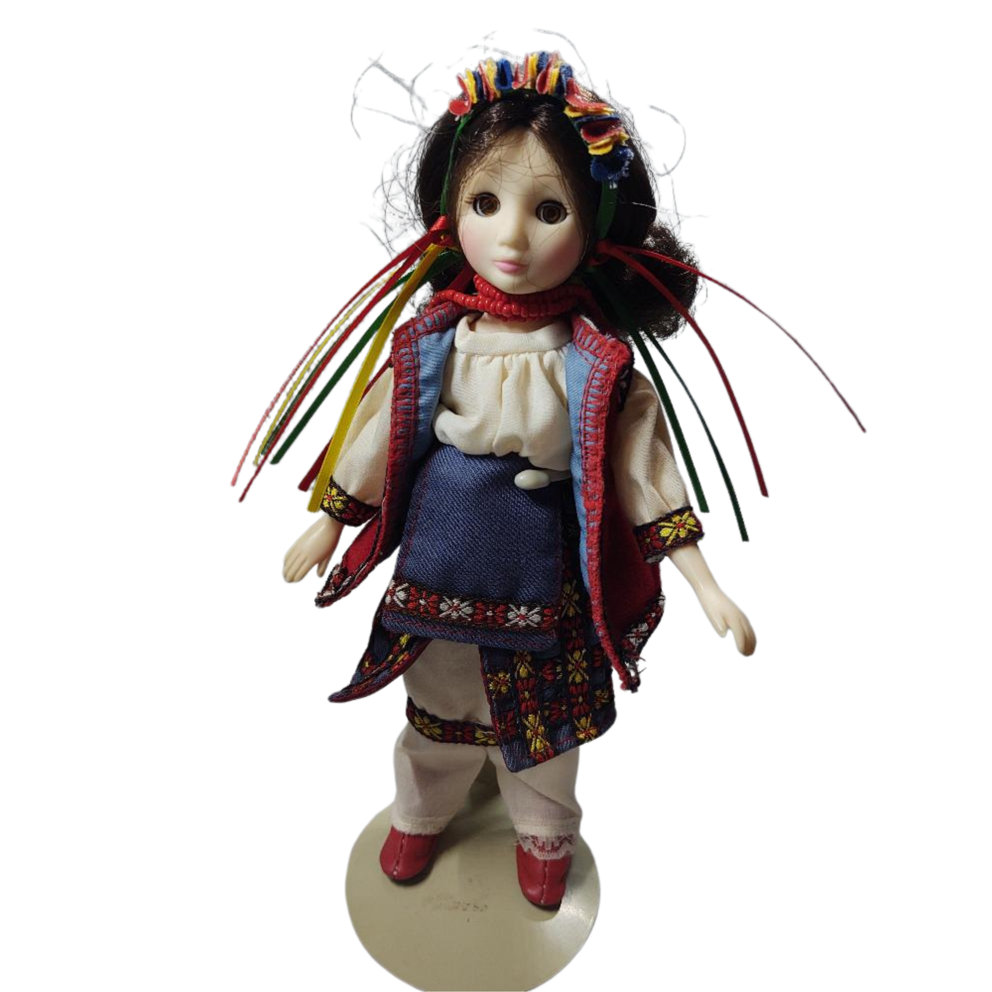 Ukraine Doll Vintage with Glass Eyes 