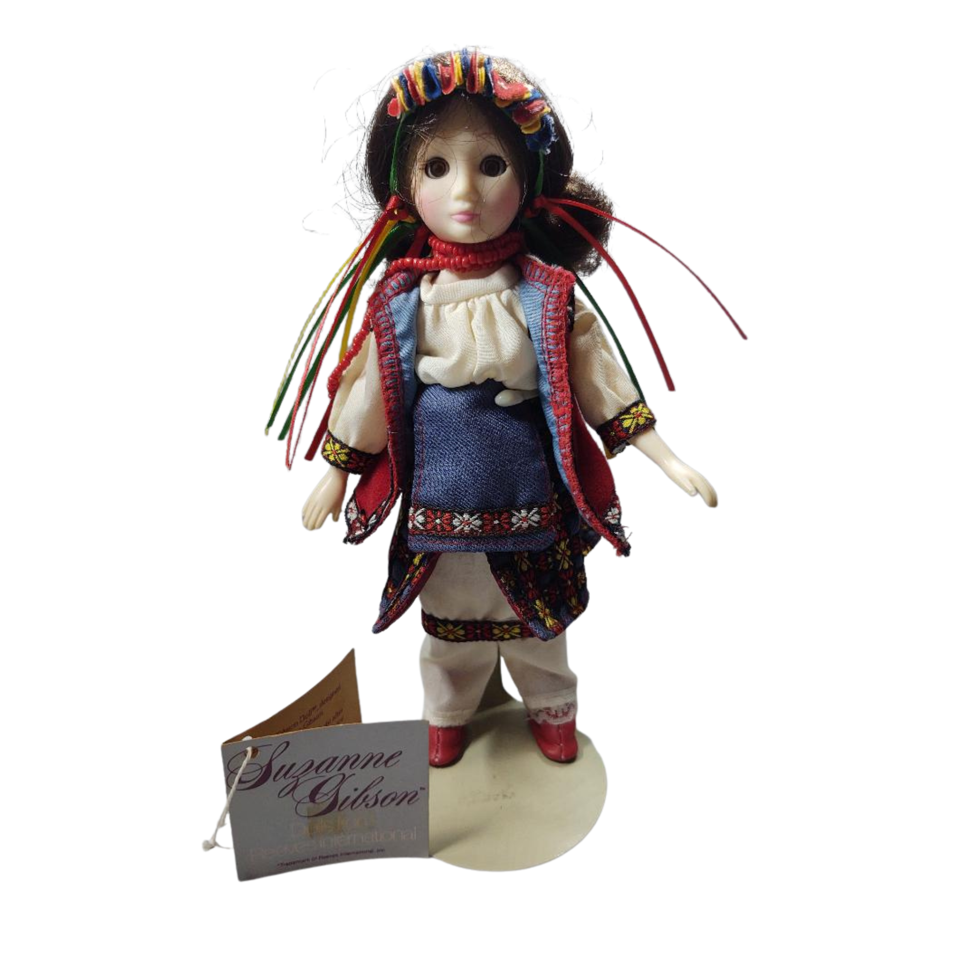 Ukraine Doll Vintage with Glass Eyes 