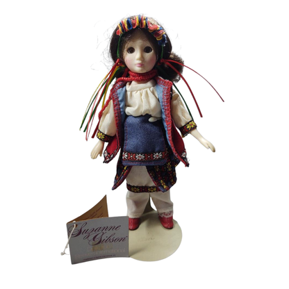 Ukraine Doll Vintage with Glass Eyes 