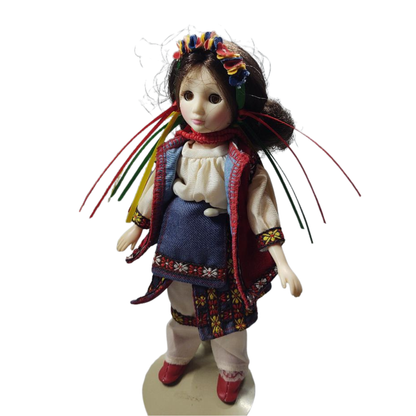 Ukraine Doll Vintage with Glass Eyes 