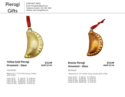 Wholesale Pierogi Line Sheet