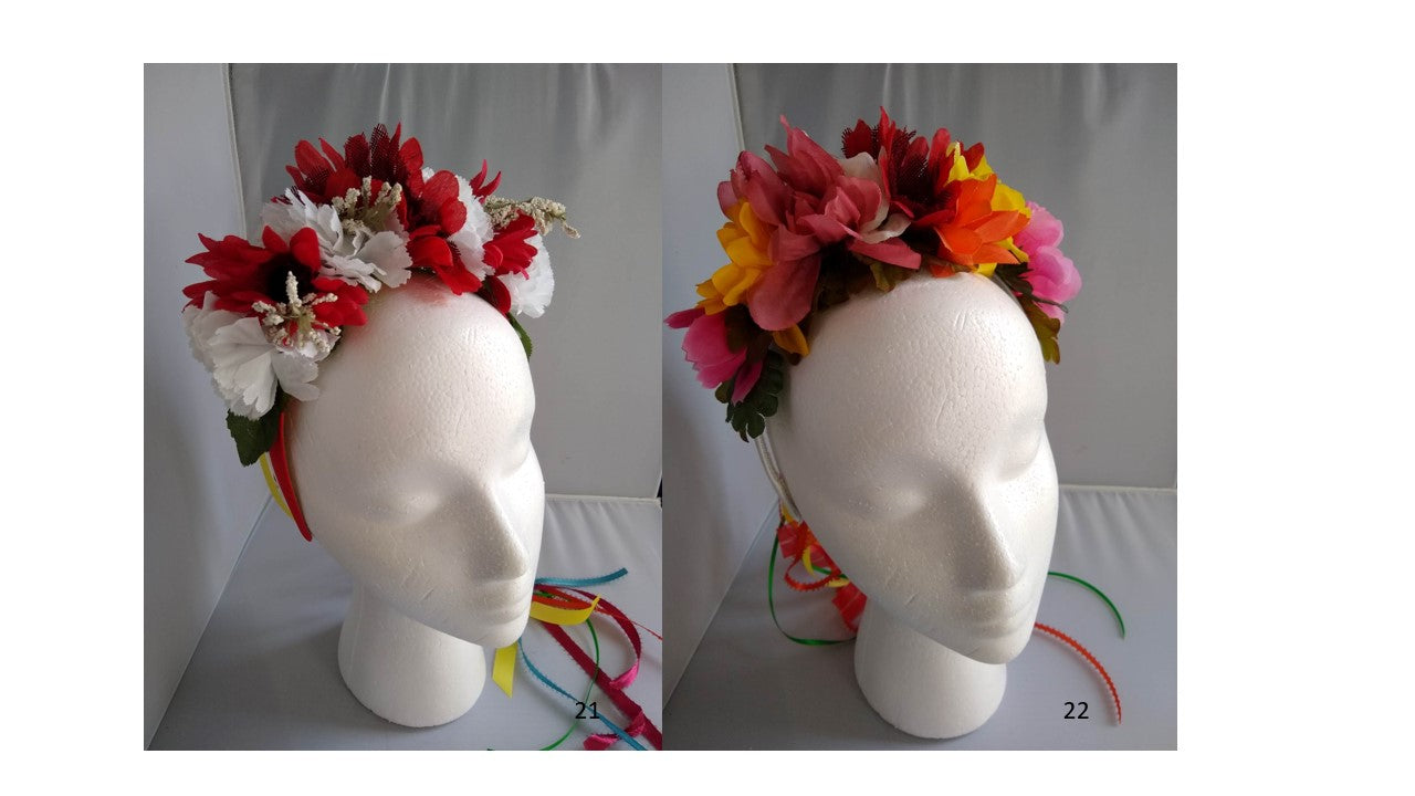 Style number2 21 through 22 Polish Flower Crown Headband