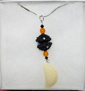 glow in the dark pierogi necklace